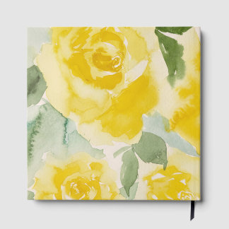 Livro de Visitas Floral Rosas Amarelas