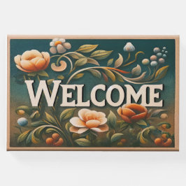 Livro De Visitas Flores de Boas-Vindas