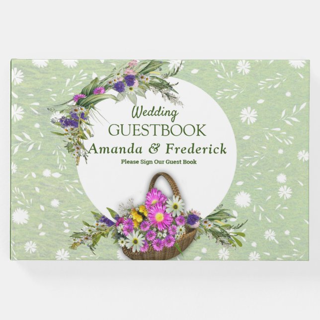 Livro De Visitas Flores de primavera de Verão (Frente)