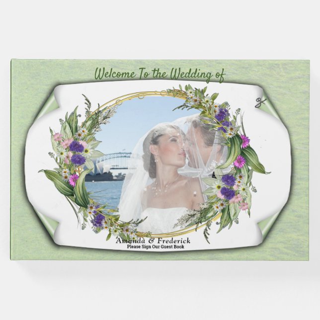 Livro De Visitas Flores de primavera de Verão (Frente)