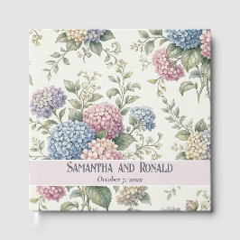 Livro De Visitas Flores Delicadas de Hortênsia Casamento