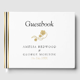 Livro De Visitas Flores E Gamas Simples