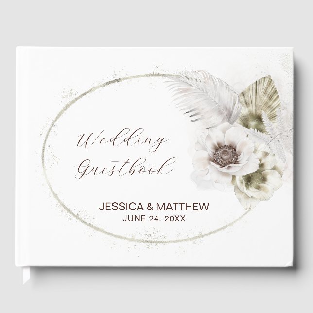 Livro De Visitas Flores e Penas Brancas (Frente)