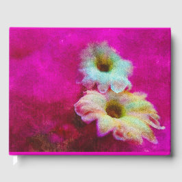 Livro De Visitas Flores em rosa