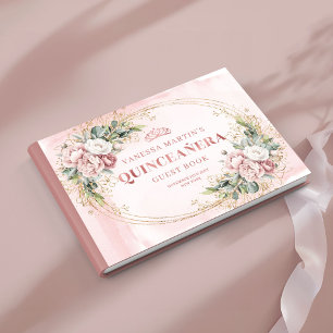 Livro De Visitas Flores Femininas Rosa Poeirento Folhagem Quince Co