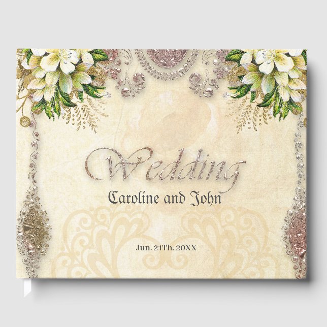 Livro De Visitas Flores moles (Frente)