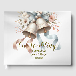 Livro De Visitas Flores para casamentos Belts Azuis Rosa Bonitos Be