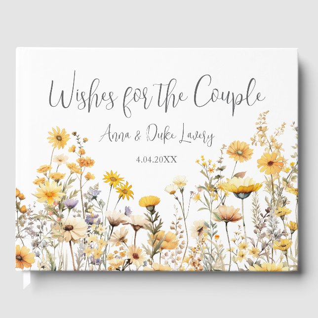 Livro De Visitas Flores Selvagens Modernas (Frente)