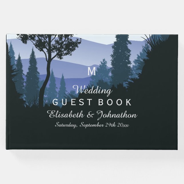 Livro De Visitas Floresta de Madeira Azul, Casamento Russo (Frente)