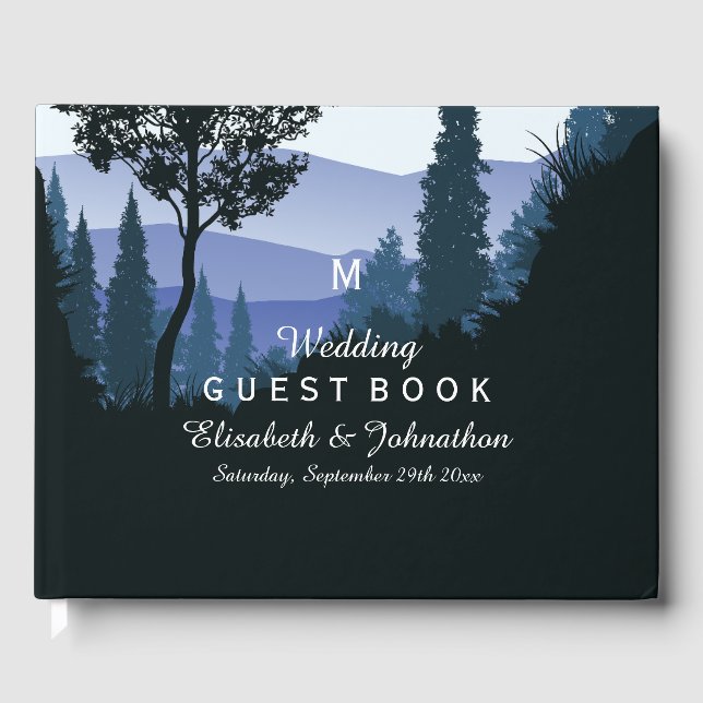Livro De Visitas Floresta de Madeira Azul, Casamento Russo (Frente)