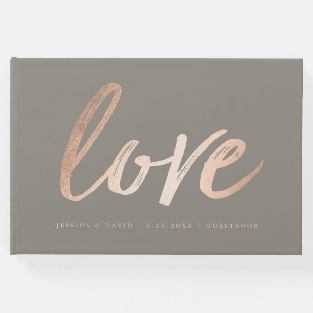 Livro De Visitas Folha de Faux do Script Elegante (Frente)