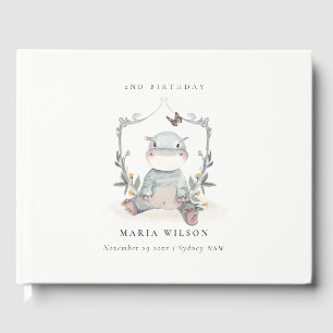 Livro De Visitas Folhagem de Hippo, Bebê Amarelo-Bonito, Qualquer I