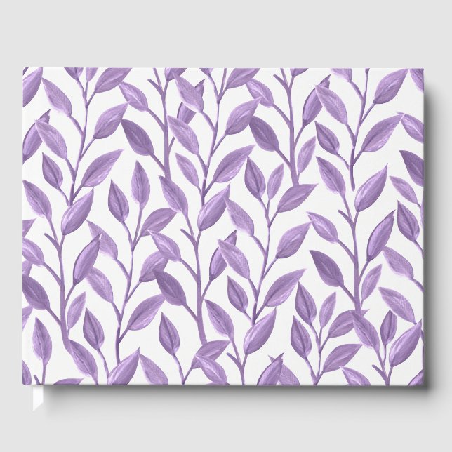 Livro De Visitas Folhas de lavanda (Frente)