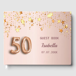 Livro De Visitas fonte de balão para estrelas cor-de-rosa rosa de