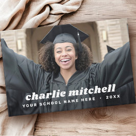 Livro De Visitas Fonte retrô para foto de formatura de graduação