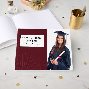 Livro De Visitas Formando Graduação de Foto Classe de Mais velho Pe
