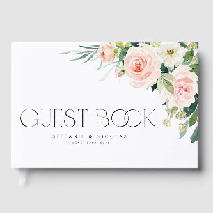 Livro De Visitas Foto de Casamento da primavera das flores do jardi