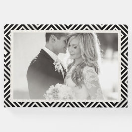 Livro De Visitas Foto de Casamento Geométrico Clássico Grego