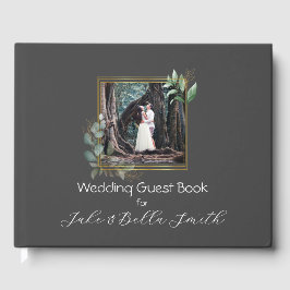 Livro De Visitas Foto de casamento personalizado minimalista Eucaly