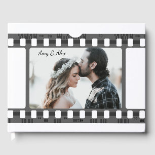 Livro De Visitas Foto de filme com fita personalizada modelo de fot