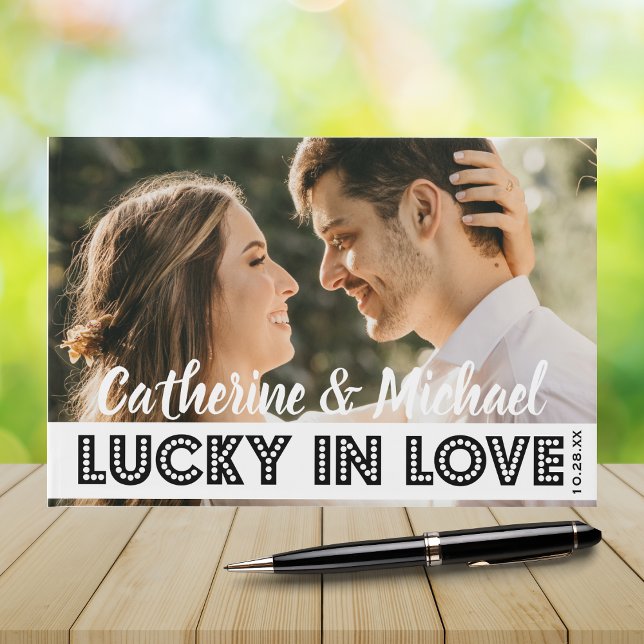 Livro De Visitas Foto do Casino de Las Vegas - Preto e Branco (Criador carregado)