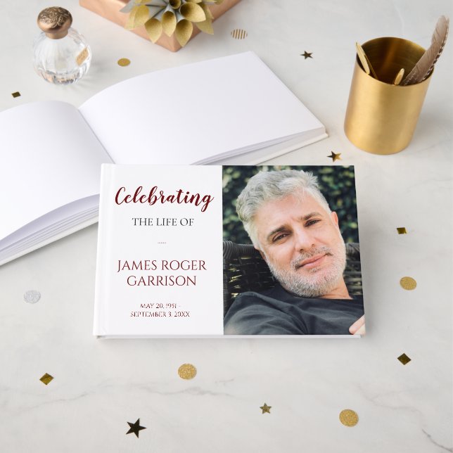 Livro De Visitas Foto do Memorial da Vida Vermelha (Frente aberta)