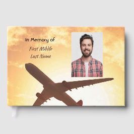 Livro De Visitas Foto Memorial de Oração Piloto Avião Voando