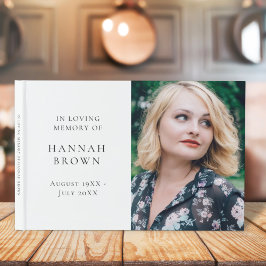 Livro De Visitas Foto Memorial | No Loving Memory Modern Elegant