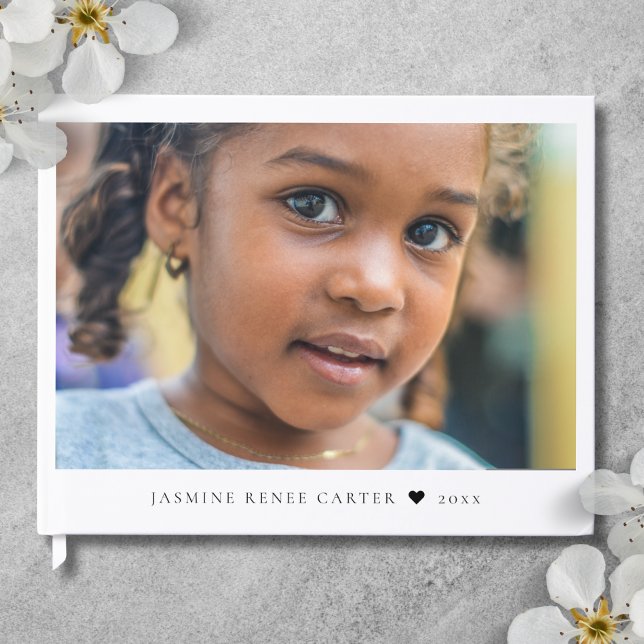 Livro De Visitas Foto Moderna Elegante (Criador carregado)