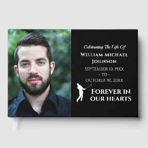 Livro De Visitas Foto Personalizada De Golfe Para Sempre Em Nosso M