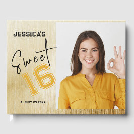 Livro De Visitas Foto personalizada simples Doce Dezesseis Aniversá