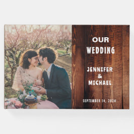 Livro De Visitas Foto rustic barn wood País rural Casamento