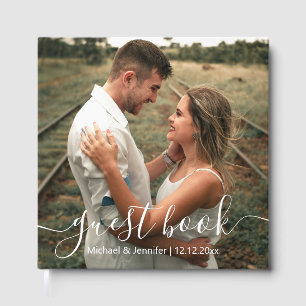Livro De Visitas fotografia de casamento simples e elegante da cali