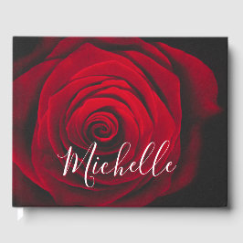 Livro De Visitas Fotografia personalizada da colheita da rosa verme