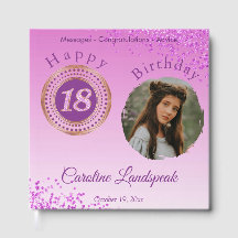 Fotografia rosa personalizada, 18º aniversário