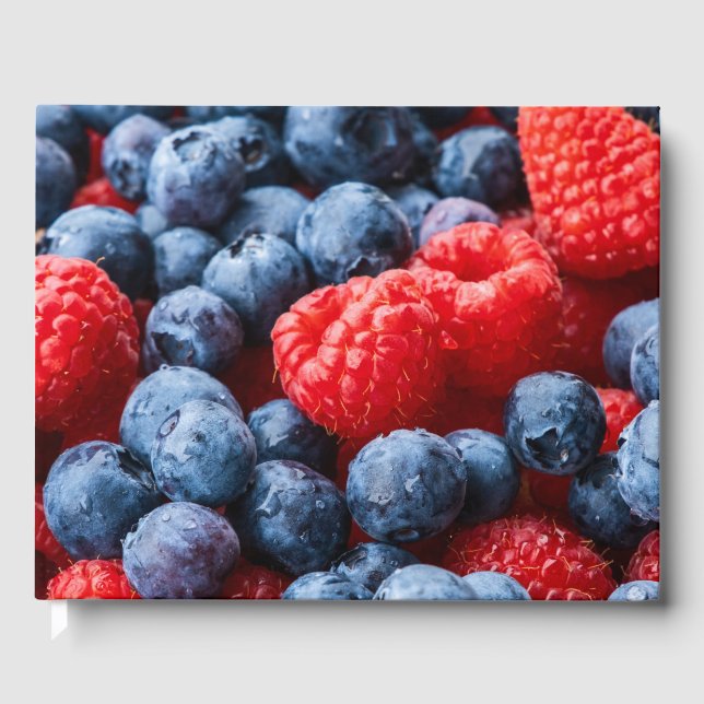 Livro De Visitas Framboesas e amoras-vivas (Frente)