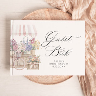 Livro De Visitas Fresco no Mercado Boho Chá de Noiva