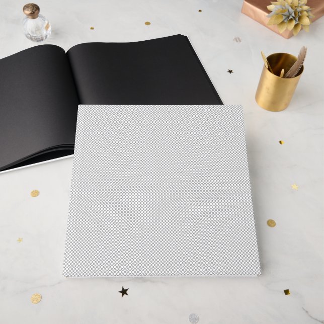 Livro De Visitas Fundo de Sinal de Evento Moderno com Bolinhas Cinz (Frente aberta)