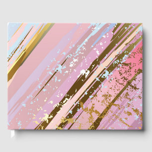 Livro De Visitas Fundo Rosa Texturizado
