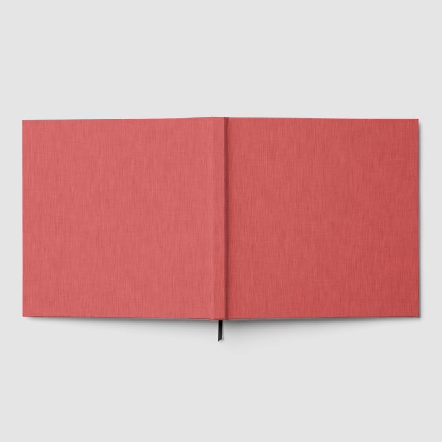 Livro De Visitas Fundo vermelho texturizado visual calmo e simples (Completo)