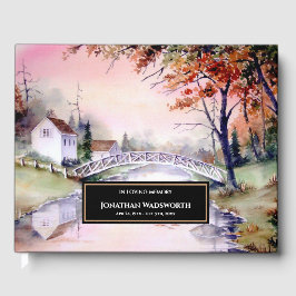 Livro De Visitas Funeral Arch Bridge New England Landscape