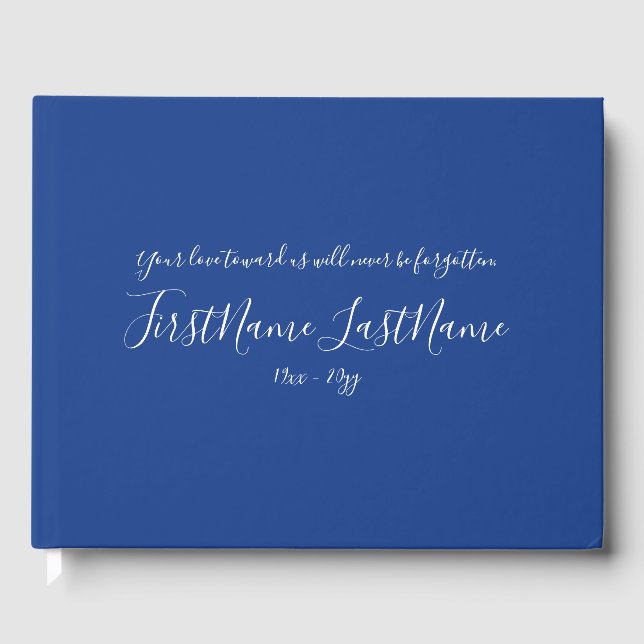 Livro De Visitas Funeral e Mínimo Subjugado/Livro de Convidados Mem (Frente)