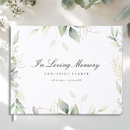 Livro De Visitas Funeral "Em Memória Amorosa"