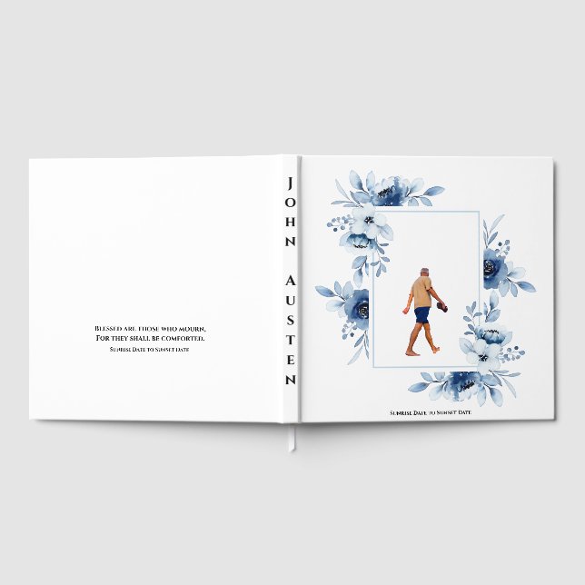 Livro De Visitas Funeral Guest Book (Completo)