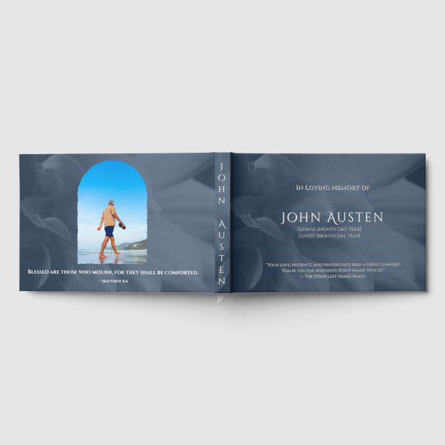 Livro De Visitas Funeral Guest Book (Completo)