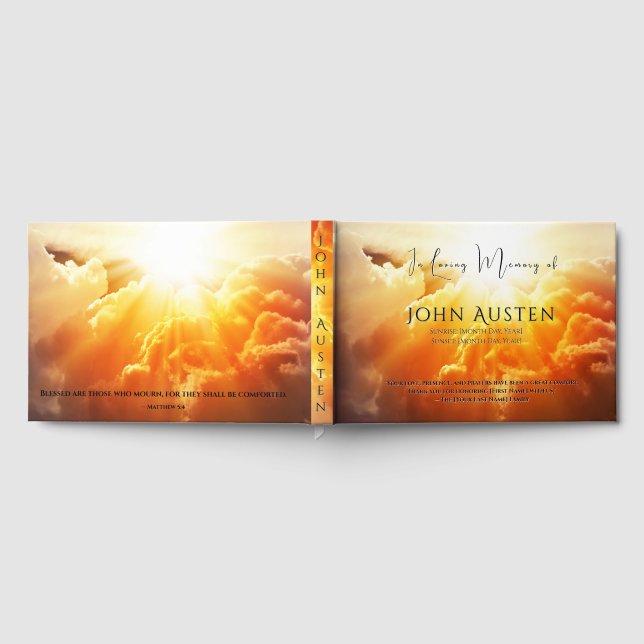 Livro De Visitas Funeral Guest Book (Completo)