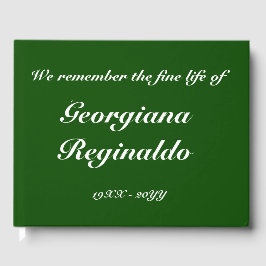 Livro De Visitas Funeral/Guestbook Elegante e Subjugado