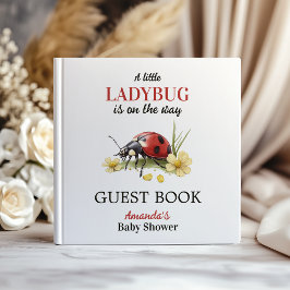 Livro De Visitas Garden Floral Daisy Little Ladybug Baby Shower