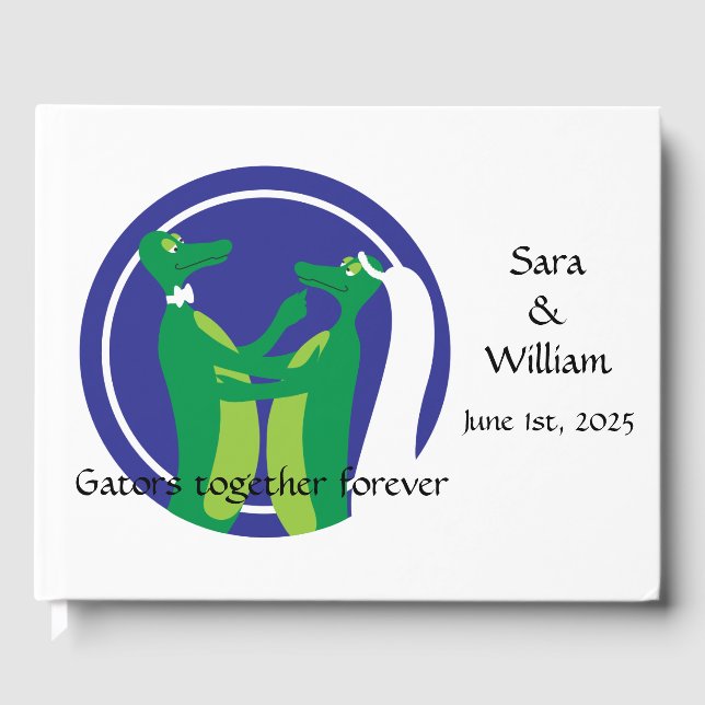 Livro De Visitas Gator Wedding Guest Book (Frente)