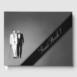 Livro De Visitas Gay Casamento Sultry Silver Guest Book